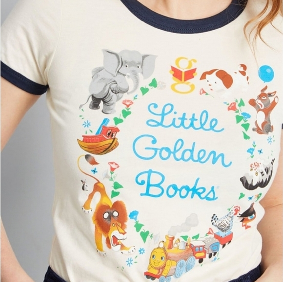Modcloth Tops - Little Golden Books Ringer Tee